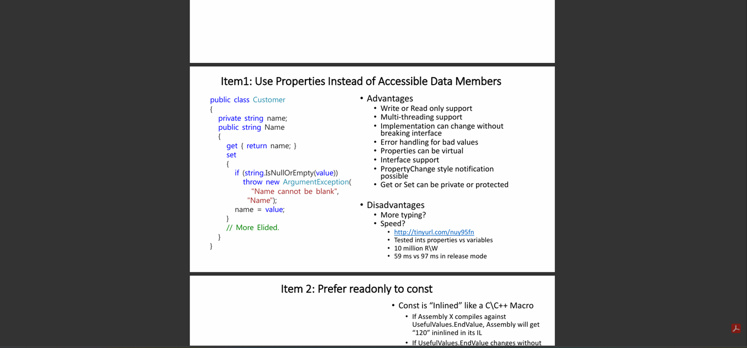 Featured image of post Effective C# Talk-Slides